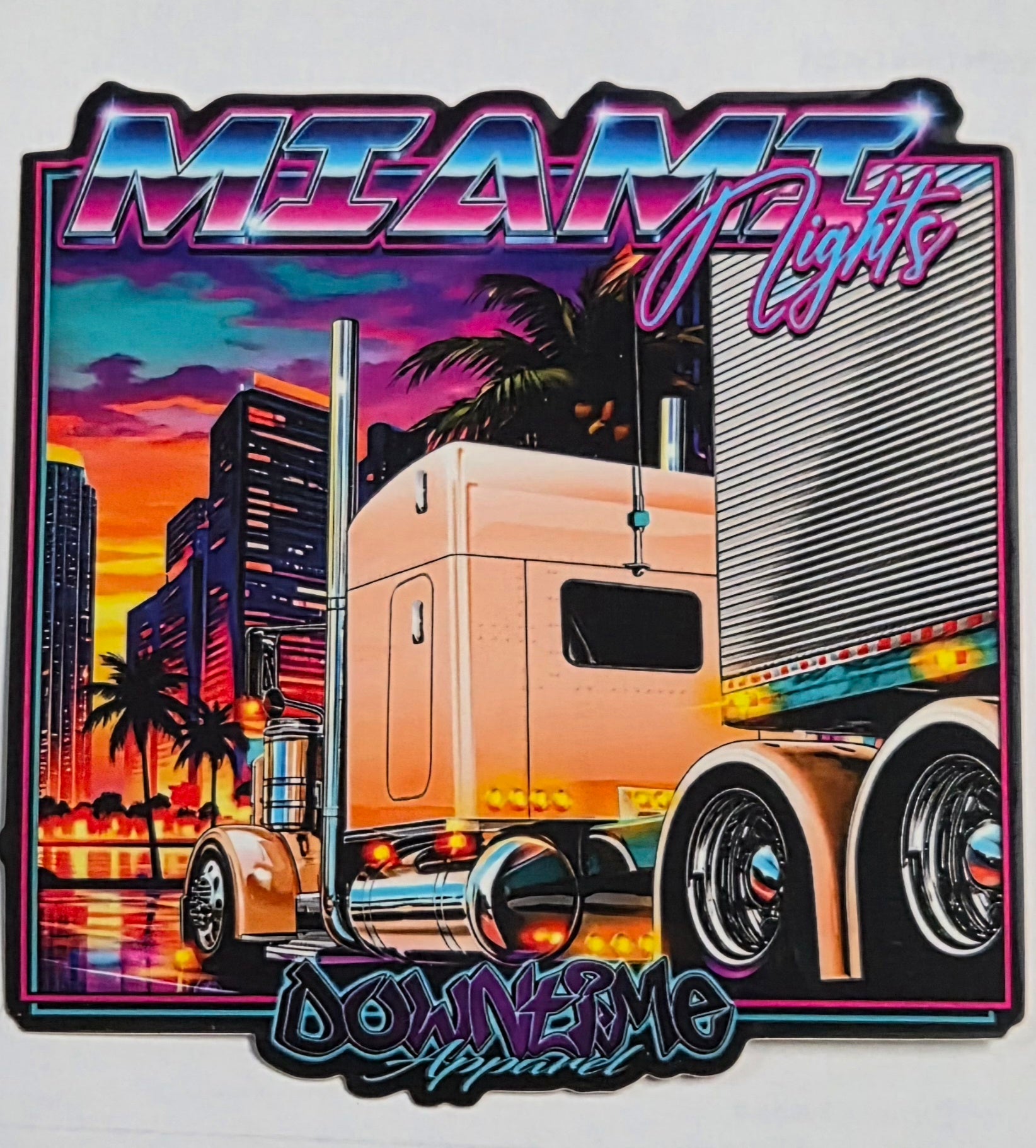Miami nights sticker